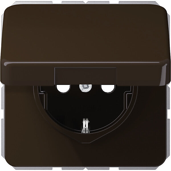 JUNG SCHUKO-Steckdose 16A 250V Klappdeckel CD 1520 BFKL BR